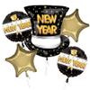 Anagram Bop Clink Cheers Party Foil Balloon Bouquet, Large, Multicolor view 1