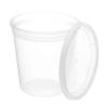 EcoQuality Heavy Duty Food Storage Containers with Lids - Leakproof Deli Containers with Lids - Soup, Slime, Meal Prep Containers, Take Out, Stackable, Microwavable (32, Round, 240) view 1