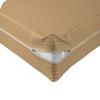High Kotton Full Size, Fitted Sheet Zipper 14" Inch Deep Pocket Sheet, 1000 Thread Counts 100% Egyptian Cotton, Fits Mattress Perfectly, Zipper Around The Mattress Taupe Stripe. view 1