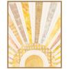 Amanti Art Framed Canvas Wall Art 28x23 Boho Sunshine I by Courtney Prahl, Framed Wall Art Canvas, Abstract Artwork, Modern Contemporary Decor, Medium Poster Painting for Living Room, Bedroom view 1