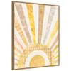 Amanti Art Framed Canvas Wall Art 28x23 Boho Sunshine I by Courtney Prahl, Framed Wall Art Canvas, Abstract Artwork, Modern Contemporary Decor, Medium Poster Painting for Living Room, Bedroom view 2