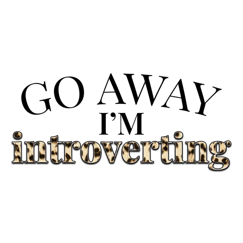 Go Away I'm Introverting |Great Gift Idea | Single |5 Inch Magnet | Made in The USA | Car Auto Tool Box Refrigerator Magnet|S10410