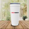 Psychology White Viking Tumbler 20oz - Psychology Reverse - Psychologist Degree Therapist Student Graduation Psychotherapy Counsellor Helper view 2