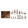Creative Co-Op Candle Garden Kit with Bottle Brush Trees, Tealight, Pinecones, Wood and Fabric Tree and Wood Figures, Boxed Set of 15 view 1