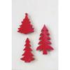 Creative Co-Op Enameled Mango Wood Christmas Tree, Red view 3