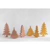 Creative Co-Op Enameled Mango Wood Christmas Tree, Blush view 2