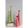 Creative Co-Op Wool Yarn Wrapped Tree with Yellow Pom Pom, Green view 2