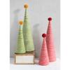 Creative Co-Op Wool Yarn Wrapped Tree with Yellow Pom Pom, Green view 3