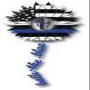 Back The Blue Sunflower with Blue Line American Flag Skull|Great Gift Idea|Single |5 Inch Magnet | Made in The USA | Car Auto Tool Box Refrigerator Magnet|S10138 view 2