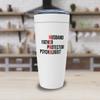 Psychology White Viking Tumbler 20oz - Husband Father Protector Psychologist - Therapy Counselor Physical Mind Personality For Father Daddy view 3