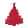 Creative Co-Op Enameled Mango Wood Christmas Tree, Red view 1
