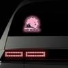 Vesvory 2pcs Baby on Board Decal Hedgehog, Reflective Baby in Car Sticker, Essential for Baby - Safety Caution Sign Baby on Board Please Keep Distance 6.45in X 5.86 in (Pink) view 4