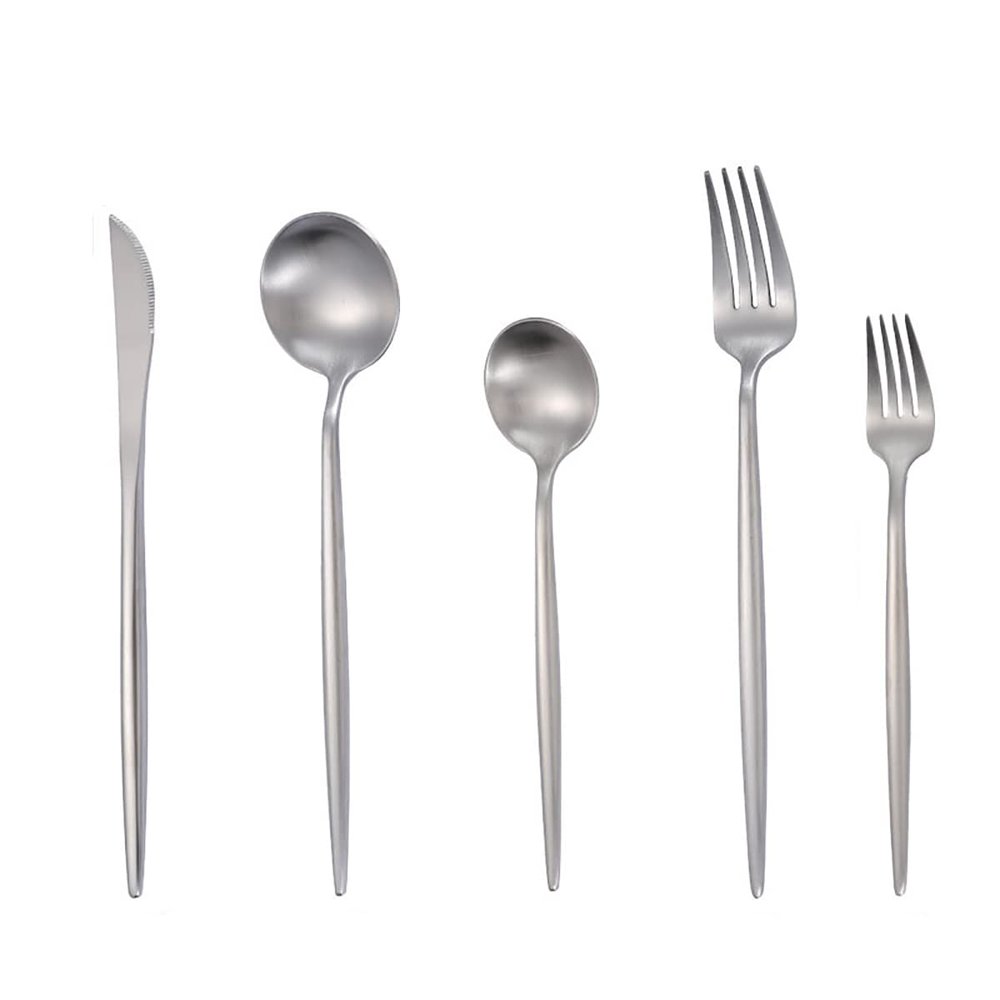 60 Pieces Silverware Set Service for 12, IKXO Premium Stainless Steel Flatware Set Tableware Mirror Polished Shiny Black Cutlery Utensil Set for Kitchen Party Restaurant
