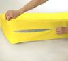 Epic Cotton 100% Egyptian Cotton Mattress Cover, 1000 Thread Counts, 6" Inch Deep Pocket Queen Size, Yellow Solid, Zipper Around The Mattress view 1