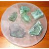 1 Set XL Selenite Charging Disk " Plate Station 6" Round Crystal Tile Reiki Heal Energ view 2