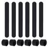 TopTie 24 Pcs Black Silicone Slap Bracelets, Soft Rubber Wristbands view 1
