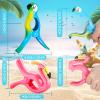 8 Pcs Beach Towel Clips for Chairs Towels, Flamingo Parrot Heavy Duty Holders, Portable Jumbo Size Pins for Pool, Cruise Ship(Pink, Blue,Flamingo, Parrot) view 2