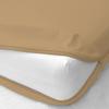 Epic Cotton 100% Egyptian Cotton Mattress Cover, 1000 Thread Counts, 6" Inch Deep Pocket Twin XL Size, Taupe Solid, Zipper Around The Mattress view 2
