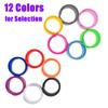 TopTie 24 Pcs Rainbow Silicone Slap Bracelets, Soft Rubber Wristbands view 3