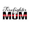 Firefighter Mom| Thin Red Line|Great Gift Idea|Single |5 Inch Magnet | Made in The USA | Car Auto Tool Box Refrigerator Magnet|S10211 view 1