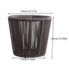 YKHB Storage Basket Storage Box Storage Baskets Large Capacity Non-Slip Laundry Basket Hand-Woven Storage Bins Suitable for Family Hotels Family Storage Bag view 2