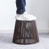 YKHB Storage Basket Storage Box Storage Baskets Large Capacity Non-Slip Laundry Basket Hand-Woven Storage Bins Suitable for Family Hotels Family Storage Bag view 3