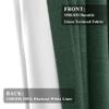 Fcosie 50" W x 63" L Pinch Pleat Drapes for Traverse Rods Room Darkening Curtains Faux Linen 100% Blackout Curtains with Blackout Lining Drapery Panel for Bedroom Living Room (1 Panel), Peacock view 4