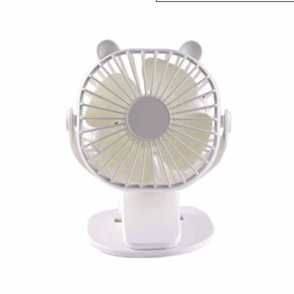 DFDFSFG Small USB Powered Clip on Fan,6 Inch Portable Fan,3 Speeds Adjustable,Small Fan with Sturdy Clamp,Quiet Personal Desk/Clip Fan Strong Airflow (Color : White)