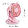 DFDFSFG Small USB Powered Clip on Fan,6 Inch Portable Fan,3 Speeds Adjustable,Small Fan with Sturdy Clamp,Quiet Personal Desk/Clip Fan Strong Airflow (Color : White) view 2