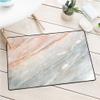 Marble Commercial Grade Entrance mat, Onyx Stone Textured Natural Featured Scratches, for Indoor-Outdoor, Front Door, high Traffic Areas, W23.6 x L35.4 Inch, Grey view 1