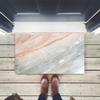 Marble Commercial Grade Entrance mat, Onyx Stone Textured Natural Featured Scratches, for Indoor-Outdoor, Front Door, high Traffic Areas, W23.6 x L35.4 Inch, Grey view 2