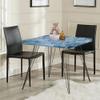 Marble Square Table Cover, Exquisite GraniteNature Rock Picture, Elastic Edge, Can Wipe Indoor/Outdoor Dining Table coverr, Fit for 44"x44" Square Table Light Blue view 2
