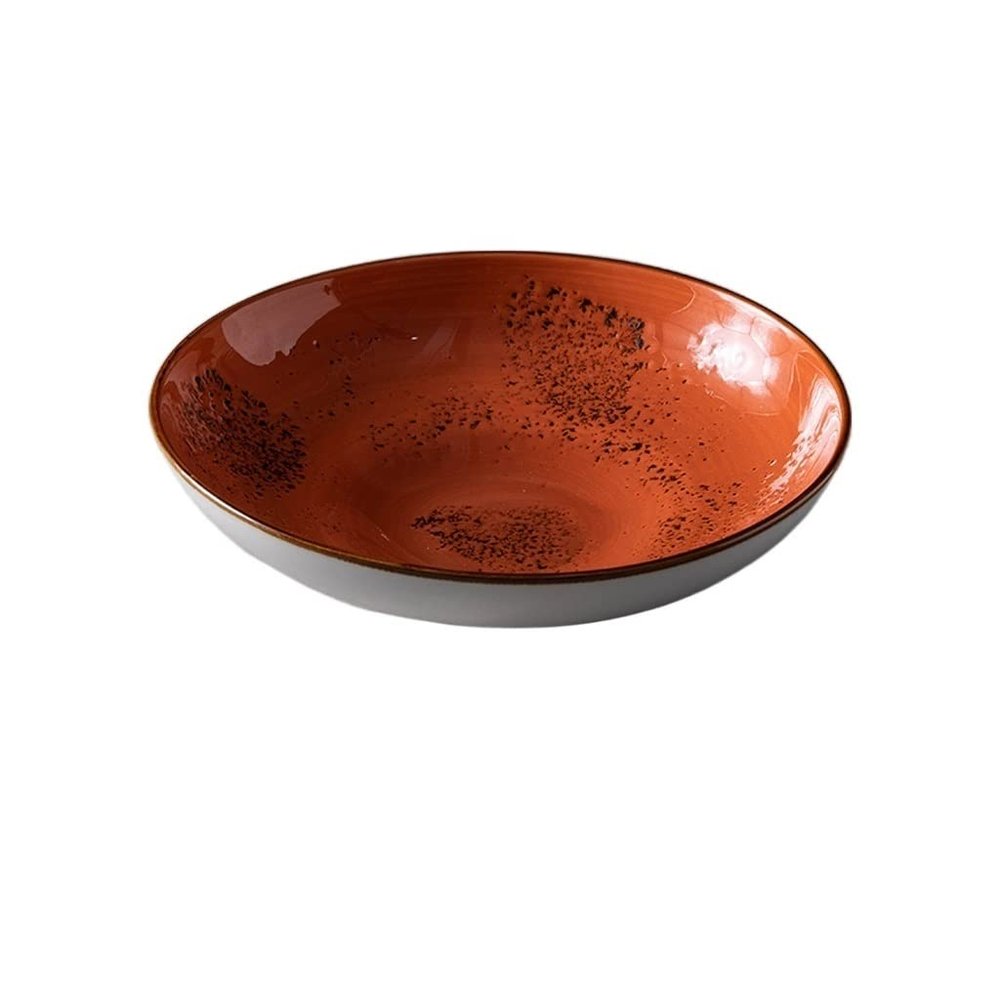 Serving Bowls Ceramic Salad Bowl Oatmeal Bowl Dessert Bowl Ramen Soup Bowl Can Be Used in Dishwasher and Microwave Noodle Bowl (Color : A)