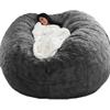Bean Bag Chair,Adults New Big XXL Bean Bag Chair Covers Plush, Ultra Soft Fluffy Faux Fur Beanbag Unfilled Lazy Bean Bag Double Bed Living Room Bedroom Recliner Futon Couchno Filling view 1