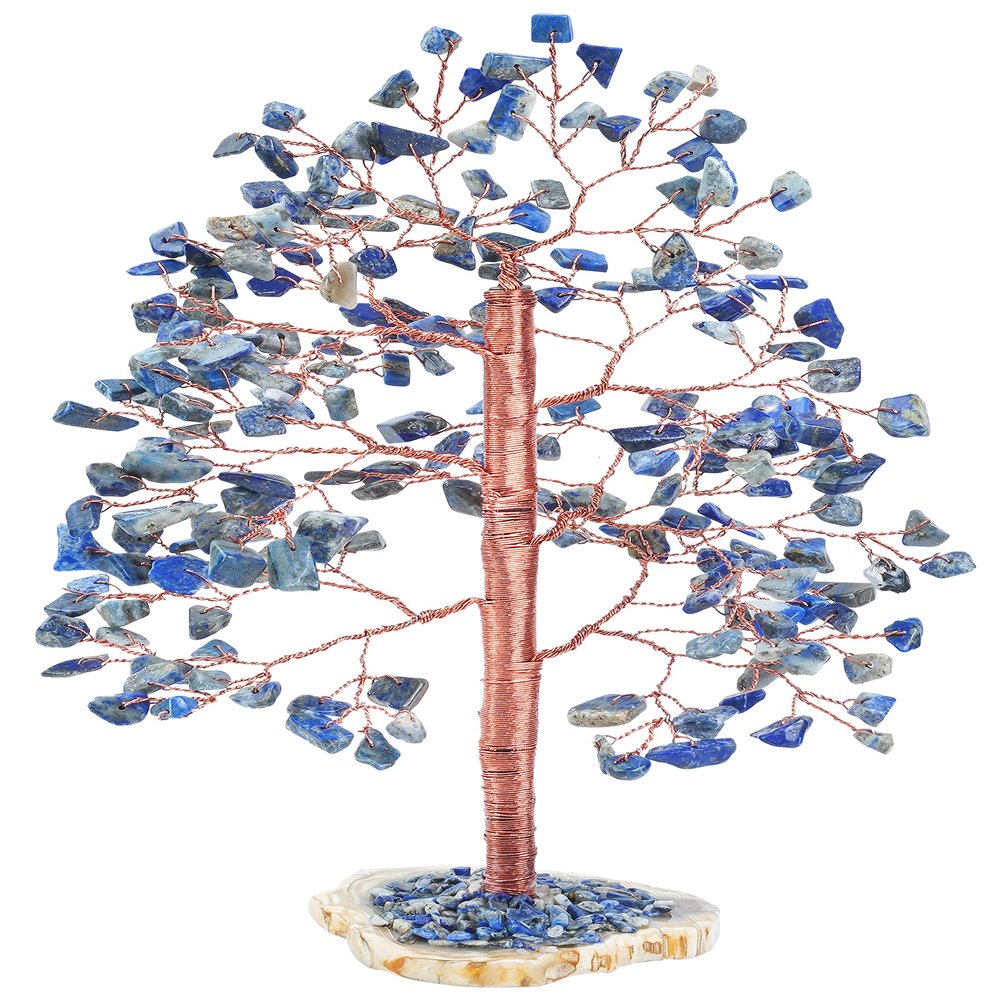 Crocon Lapis Lazuli Crystal Tree for Home Decoration Gifts, Healing Crystal Birthday Gifts for Women & Men Friends, Birthday Gift, Mothers Day, New Home House Warming Present & Unique Wedding Gift