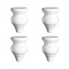 LUOFDCLDDD Furniture Legs4 Piecesniture Legs Solid Wood Gourd Type Replacement Table Legsniture Feet for Sofa Bed Cabinet Chair Couch Desk Feet,White/12Cm view 1