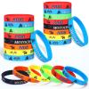 24 Pieces Dirt Bike Party Favors, Dirt Bike Rubber Bracelets Silicone Wristbands Checkered Flag Motocross Birthday Party Gifts Bag Stuffer for Dirt Bike Extreme Sports Racing Party Supplies view 1