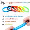 24 Pieces Dirt Bike Party Favors, Dirt Bike Rubber Bracelets Silicone Wristbands Checkered Flag Motocross Birthday Party Gifts Bag Stuffer for Dirt Bike Extreme Sports Racing Party Supplies view 2