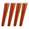 LUOFDCLDDD Furniture LegsSet of 4 Solid Woodenniture Legs,Tapered Rubber Woodniture Feet,For Sofa,Ottoman,Couch,Cabinet Tv,Dresser,Replacement,With Square Mounting Plate Screws,Non-Slip Mat/50Cm/19.7 view 1