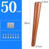 LUOFDCLDDD Furniture LegsSet of 4 Solid Woodenniture Legs,Tapered Rubber Woodniture Feet,For Sofa,Ottoman,Couch,Cabinet Tv,Dresser,Replacement,With Square Mounting Plate Screws,Non-Slip Mat/50Cm/19.7 view 2