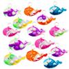 Roaqua 10 Packs Bulk Whale Sea Animal Backpack Mini pop Fidget Keychain, birthday Party Favors,For boys girls Hoilday Supplies,Summer Classroom student prize view 1
