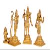 AONA Brass Shri Ram Darbar Statue Idol Ram Darbar Rama Murti, Height 8 inch view 4