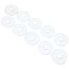 10pcs Nail Art Storage Box, 12 Grids Round Clear Jewelry Organize Container for Beads Earrings Pills view 2