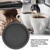 Silicone Coffee Tamper Mat,Espresso Silicone Mat,Round Silicone Coffee Tamper Mat,Portable Coffee Tamper Pad for Home(Black) view 2