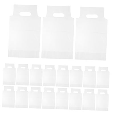 Cabilock 200pcs Tea Bags Juice Pouches for Easy Carrying for Teahouses Cafes and Events Lightweight Beverage Holders Handle