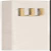 A&S Mezuzot Modern Concrete Mezuzah Case with Scroll, Easy Peel and Stick Mezuza (Ivory+ Gold Shin, 11 Inches) view 1