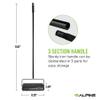 Alpine Manual Carpet Sweeper Triple Brush Cordless Non Electric Multi-Surface Floor Brush Hardwood Floor Cleaner Easy Sweeping for Carpeted Floors (Improved Black) view 4
