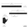 Umbra Flip Wall-Mounted Coat Rack with 8 Hooks  Modern, Space-Saving Storage for Hats, Jackets, Bags, Entryway, Mudroom, Closet, Bathroom, Bedroom  Black view 3