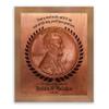 7 Year Anniversary Find a Penny Good Luck Personalized Faux Copper 7th Anniversary Date Gift Wall #1467, view 1