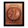 7 Year Anniversary Find a Penny Good Luck Personalized Faux Copper 7th Anniversary Date Gift Wall #1467, view 2